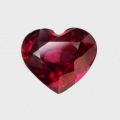 Bild 1 von 4.26 ct . Fine Red violet 8.5 x 7.5 mm Rhodolithe  Garnet Heart