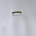 Bild 4 von Tender 925 Silver Ring with Chrome Diopside Gemstones, SZ 8 (Ø 18 mm)