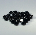 Bild 2 von 1.4 ct. 30 Stück unbeh. schwarze runde 2 mm Brillantschliff Tansania Spinelle