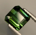 Bild 1 von 1.23 ct. Augenreiner bläulich grüner 6.1 x 5.9 mm Mosambik Turmalin