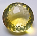 Bild 1 von 49.97 ct VS!  Riesiger unbehandelter runder 24.5 mm Lemon Quarz