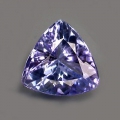 1.01 ct. VVS! Bezaubernder Blau-Violetter 7 x 7 mm Triangel Tansanit / Tanzanite