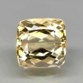 Bild 1 von 2.70 ct.  VVS !  Goldgelber 8.2 x 8.2 mm Cushion Brasilien Beryll