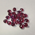 Bild 2 von 1.75 ct. 25 pieces round red  2.3 mm Pyrop Garnet Gems. 