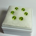 Bild 2 von 5.85 ct 6 pieces of fine Green round 6.0 mm Pakistan Peridot Gemstones