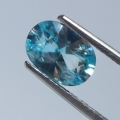 Bild 3 von 1.84 ct. grünlich Blauer ovaler 9 x 6.2 mm Kambodscha Zirkon 