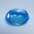 Bild 2 von 23.17 ct. Augenreiner ovaler 19 x 14 mm Brasilien Swiss Blue Topas