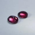 Bild 2 von 1.46 ct. Fine pair of red purplish 5.9 x 4.8mm  Rhodolite Garnet Gemstones