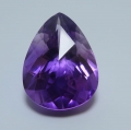 Bild 1 von 17.00 ct vvs! Noble natural 21 x 15 mm Pear Facet Uruguay Amethyst