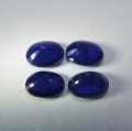 Bild 2 von 2.156ct . 4 pieces  blue round  6 x 4 mm Madagaskar  Sapphire