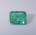 0.87 ct. Beatyful natural Columbian  Oktagon 6.7 x 5 mm Emerald