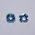 Bild 1 von 2.1 ct. VS! Schönes Paar runde 6 mm Brasilien Sky Blue Topase