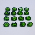 2.83 ct. 16 pieces oval natural 4 x 3 mm Chrome Diopside Gems