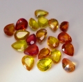 Bild 2 von 3.22 ct 20 pieces  4 x 3 mm Multi Color Tanzania Sapphire-Pears