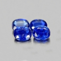 1.77 ct. 4 Stück edle Blaue 4.9 x 4.0 mm Sri- Lanka Kyanit Edelsteine, unbeh.!