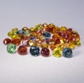 4.3 ct. 50 Multi Color 2.3 - 3 mm Brilliant Cut Tansania Sapphires