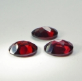 Bild 2 von 2.75 ct. 3 beatiful red 7 x 5 mm Pyrop Garnet Gemstones