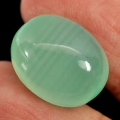 18.47 ct. Toller großer ovaler Pastellgrüner RAR Kalzit (Calzite) Edelstein