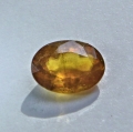 1.00 ct. Schöner grüngelber ovaler 7.3 x 5.4 mm Titanit Sphen