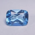 7.16 ct. Augenreiner 13.5 x 10 mm Classic Cushion Swiss Blue Topas.