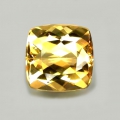 Bild 1 von 2.33 ct. VVS! Top Goldgelber unbehandelter 8 x 8 mm Brasilien Cushion Beryll