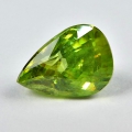 Bild 1 von 0.92 ct. Intensiv Gelblich Grüner 7 x 4.9 mm Titanit Sphene Tropfen