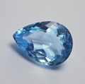 Bild 1 von 13.51 ct VS!  Schöner 17.7 x 12.7 mm Brasilien Swiss Blue Topas Tropfen