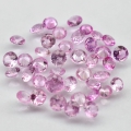 1.52 ct. 40 pieces fine 1.4 - 2.2 mm Light Pink Madagascar Saphire