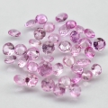 1.52 ct. 40 Stück feine 1.4 - 2.2 mm Light Pink Madagaskar Saphire