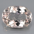 11.09 ct Excellent oval 17 x 12.5 mm Light Pink Morganite (Pink Emerald)