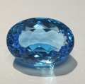 Bild 1 von 30.83 ct. VVS! Bezaubernderer ovaler 22 x 15.3 mm Swiss Blue Topas