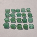 3.05 ct. 20 pieces oval 3.5 x 2.8 to 4 x 3.2 mm Brazil Emeralds