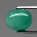 2.18 ct  Feiner ovaler 9.2 x 7.5 mm Kolumbien (Cosquez) Cabochon Smaragd