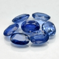 4.00 ct. 7 pieces fine oval Cornflower blue 6 x 4 mm Sri Lanka Kyanite
