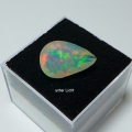 Bild 2 von 3.52 ct. Pear Faceted 15 x 9.5 mm Ethiopia Multi Color Opal 