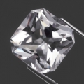 7.82 ct. VS! Diamond White 12.5 mm Octagon Brazil Quartz 