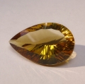 13.40 ct. Augenreiner goldgelber 21 x 14 mm Brasilien Citrin Tropfen