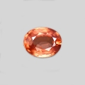 Bild 1 von 1.00 ct. Feiner oranger ovaler 6.3 x 5.3 mm Tansania Zirkon Tropfen