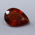Bild 2 von 2.75 ct. RAR !! Unheated. Orange 11 x 8.1 mm Pear Facet Tanzanian Kyanite
