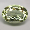 18.01 ct Eye Clean green oval  20 x 15 mm Brazil Amethyst / Prasiolite