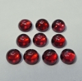 7.8 ct. 10 pieces pink- violet 5 mm Rhodolite Garnet Cabochons
