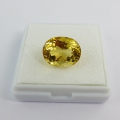 Bild 2 von 10.77 ct. Eye Clean Gold Yellow oval 15.5 x 13.3 mm Brazil Citrine