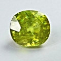 Bild 1 von 2.01 ct. Gelblich Grüner  7.6 x 6.9 mm Madagaskar Cushion Titanit Sphene