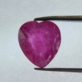 1.96 ct. Gentle Big  pink red 7.7 x 7 mm Mozambique Ruby Heart