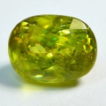 Bild 3 von 2.43 ct Gelblich Grüner ovaler 8.4 x 6.5 mm Madagaskar Titanit Sphene