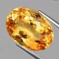 9.90 ct VS! Beautiful oval Orange Yellow 16.2 x 11.3 mm Brazil Citrine