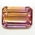 Bild 1 von 21.67 ct. Augenreiner natürl. 19.2 x 10.3 mm Bolivien Oktagon Ametrinolivien Oktagon Ametrin