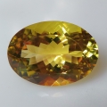23.96 ct. Natural Golden  oval 15.5 x 15.5 mm Brazil Citrine