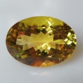 Bild 1 von 23.96 ct. Goldgelber ovaler 22.1 x 16.2 mm Brasilien Citrin