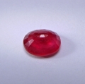 Bild 2 von 1.44 ct. Natural orange-red oval 7.4 x 6.2 mm Songea Sapphire